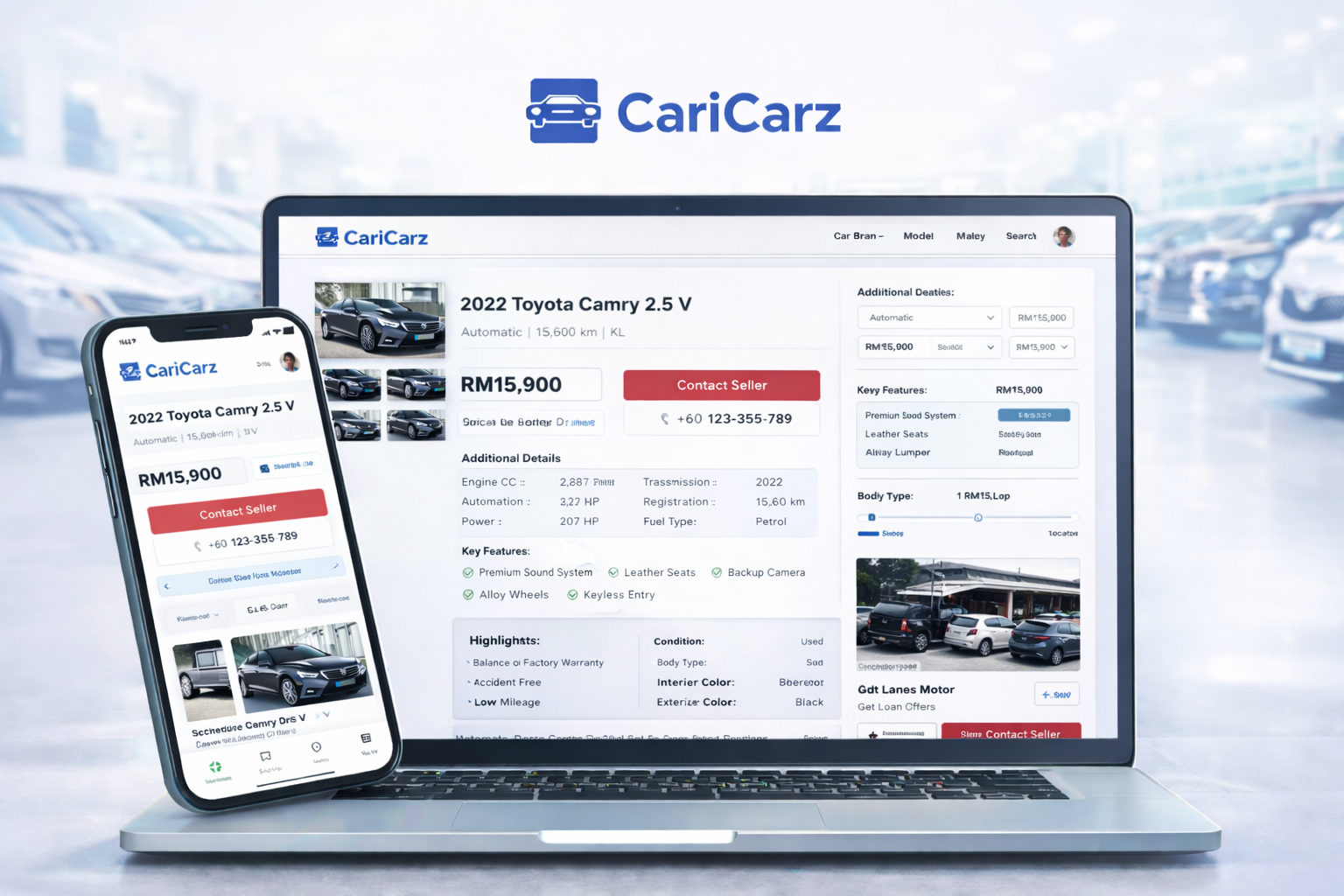 CariCarz — Vehicle details page